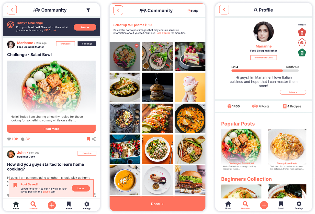 Homecooking - UX Design